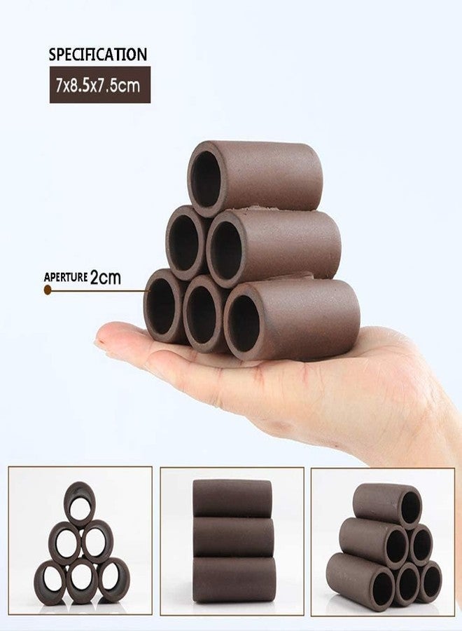 كهف تكاثر طبيعي بستة ثقوب من السيراميك من VAYINATO®، على شكل روبيان وسمكة بليكو، لتزيين حوض السمك | يقلل التوتر ويشجع على التكاثر | 8 × 7 × 7.5 سم من Petzlifeworld - Image 2